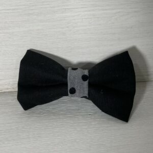 Fliege schwarz-grau