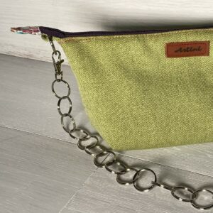 Upcycling Schultertasche grün