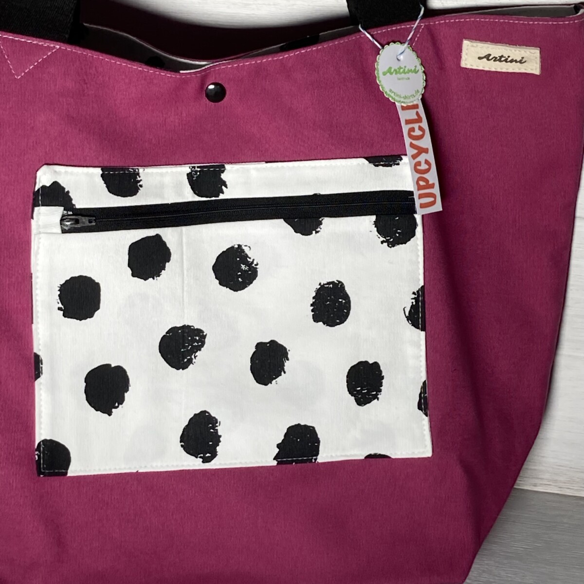 Upcycling Shopper pink