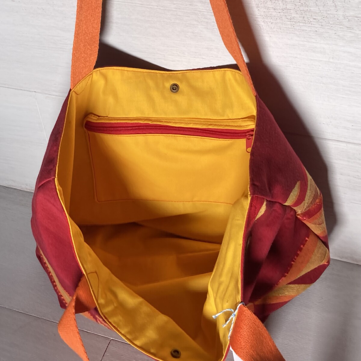 Upcycling Shopper Blume
