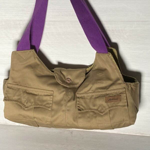 Upcycling Schultertasche/ Wendetasche – Bild 5