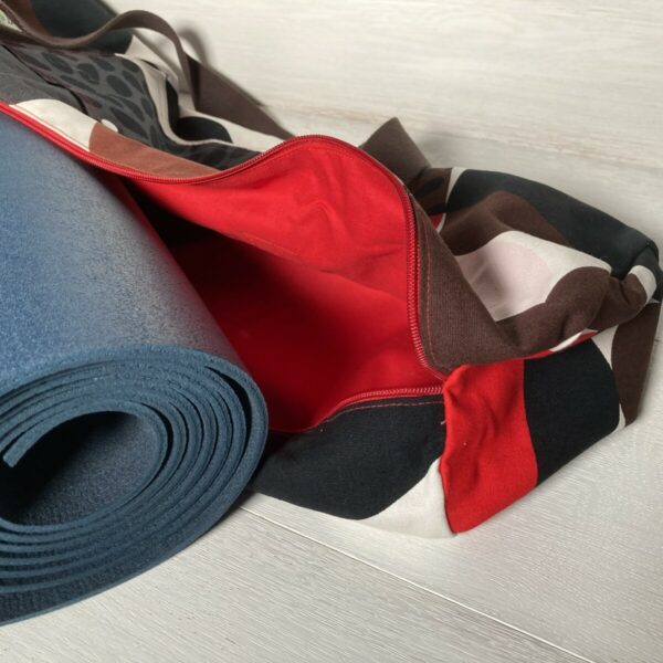Yoga- /Sporttasche bunt/braun – Bild 2