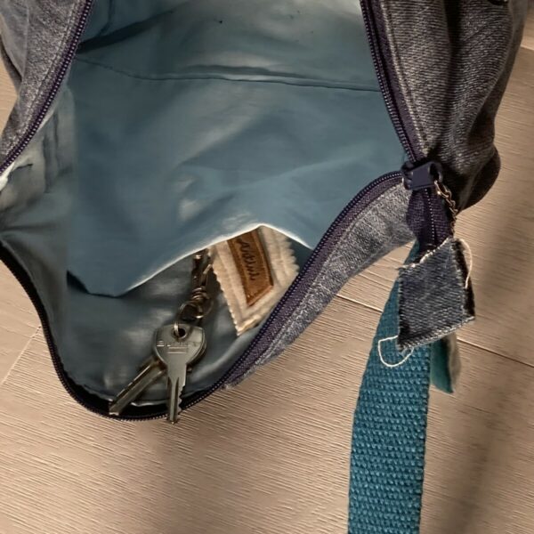 Upcycling Tasche Tiermotiv (Wachtel) – Bild 3