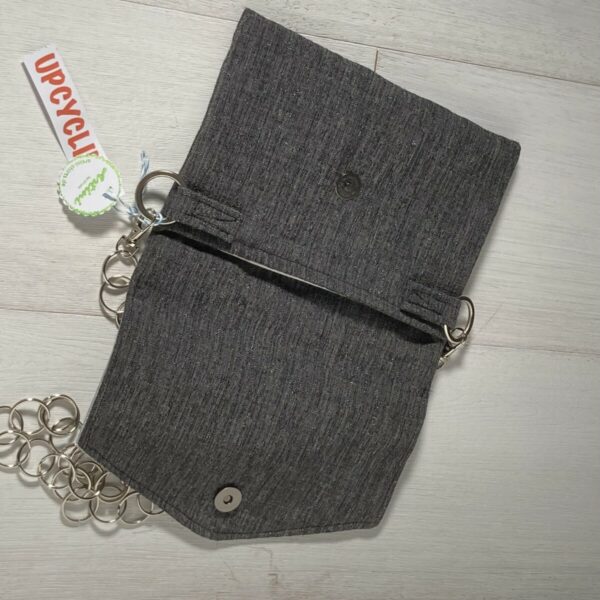 Elegante Upcycling Umhängetasche – Bild 3