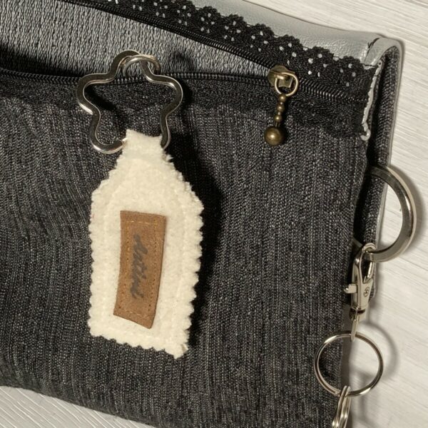 Elegante Upcycling Umhängetasche – Bild 6