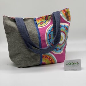 Upcycling Shopper klein und bunt