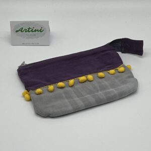 Upcycling Utensilientasche mit Bommel